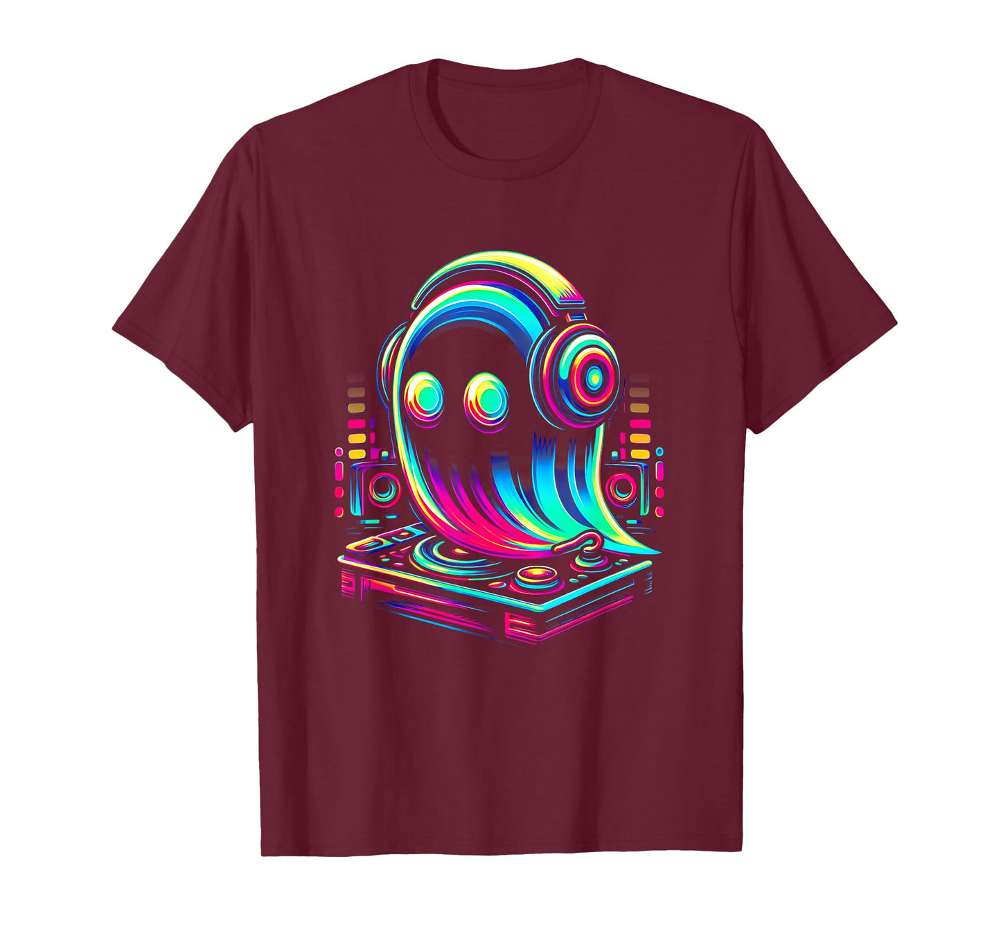 House Music Festival Ghost Optical Edm Rave Deejay T-Shirt