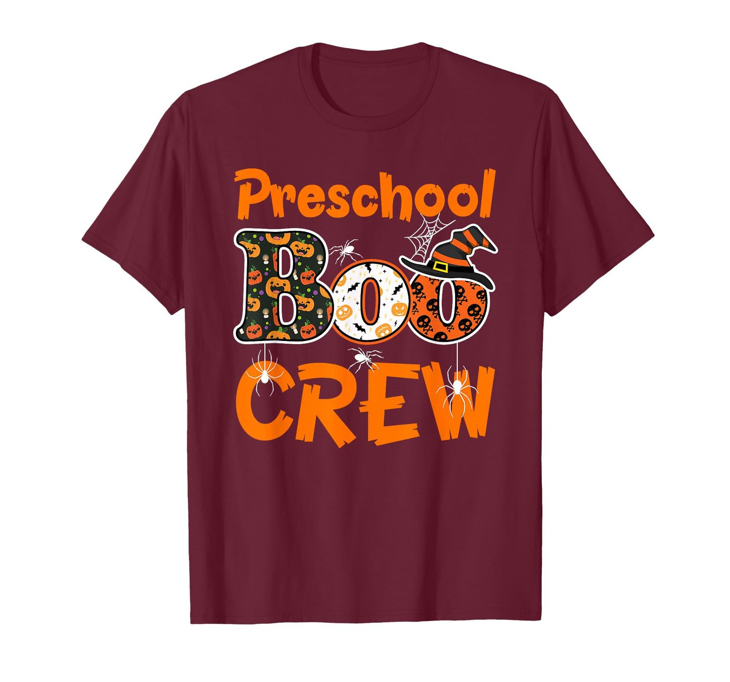 Preschool Boo Crew Halloween Gifts Teachers Students Costume T-Shirt