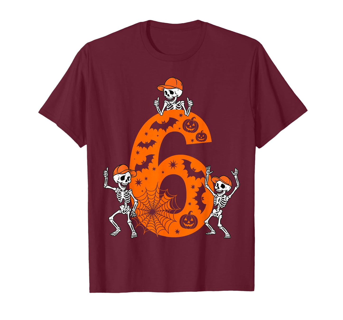 Six Seven Meme 6 7 Halloween Costume Dancing Skeleton T-Shirt