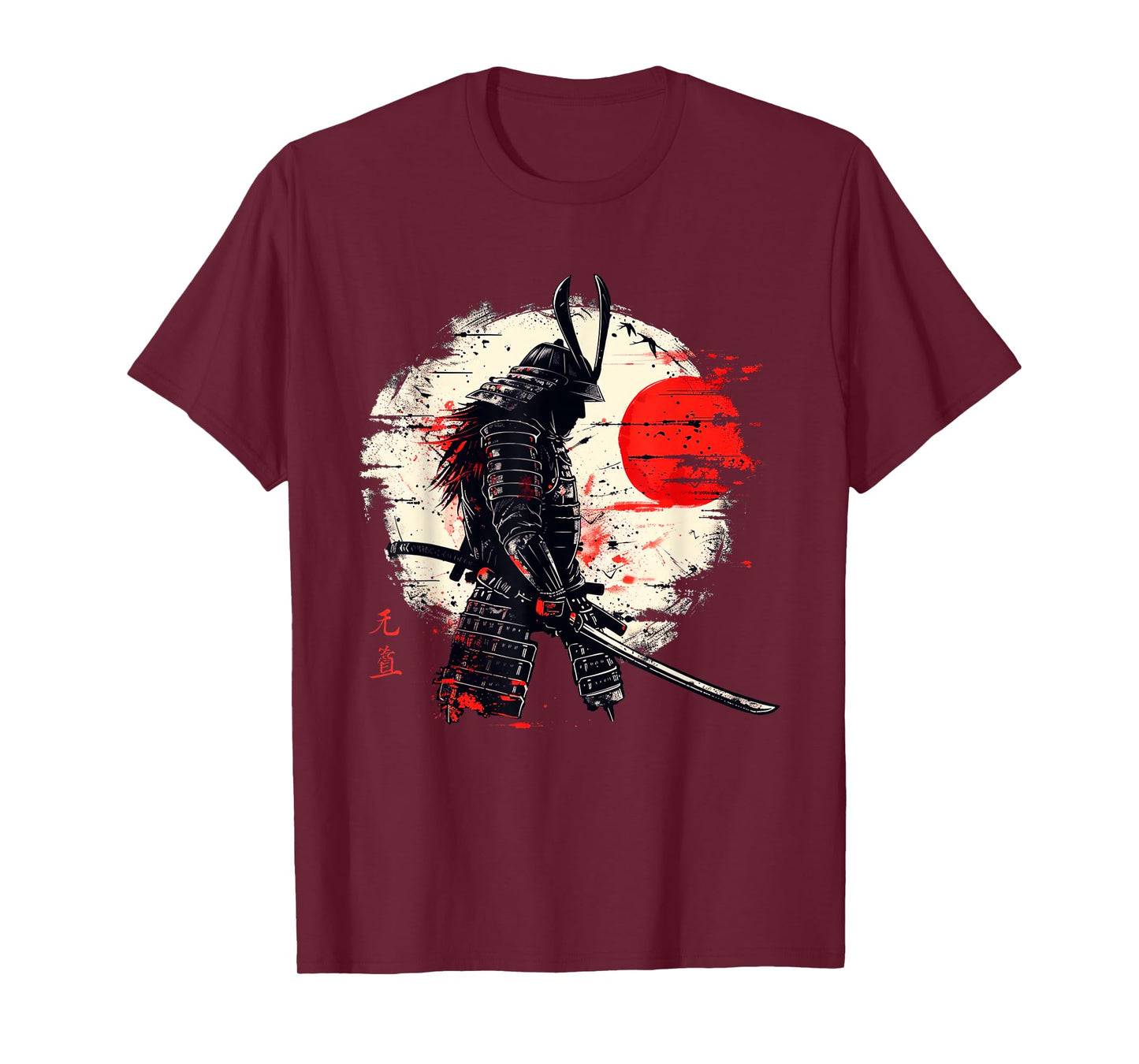 Ancient Japanese Samurai Fighter Martial Arts Retro Vintage T-Shirt