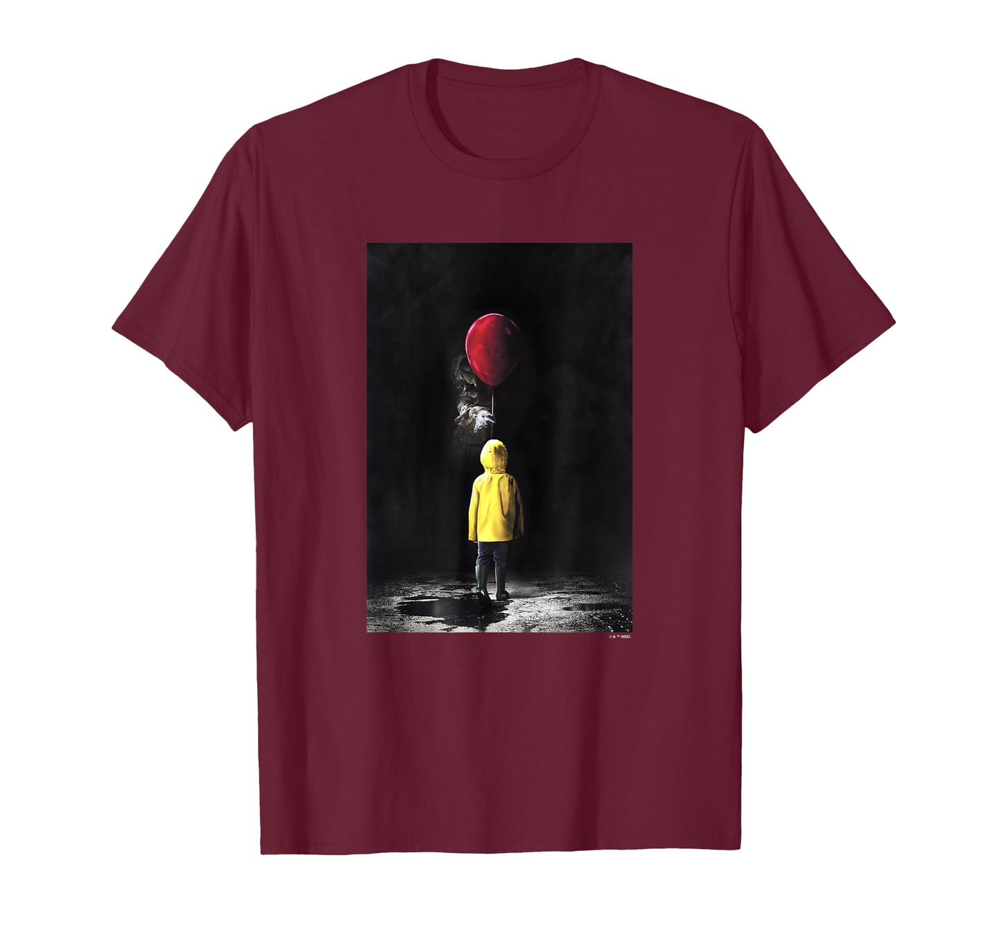 It Pennywise & Georgie Red Balloon Iconic Movie Poster T-Shirt