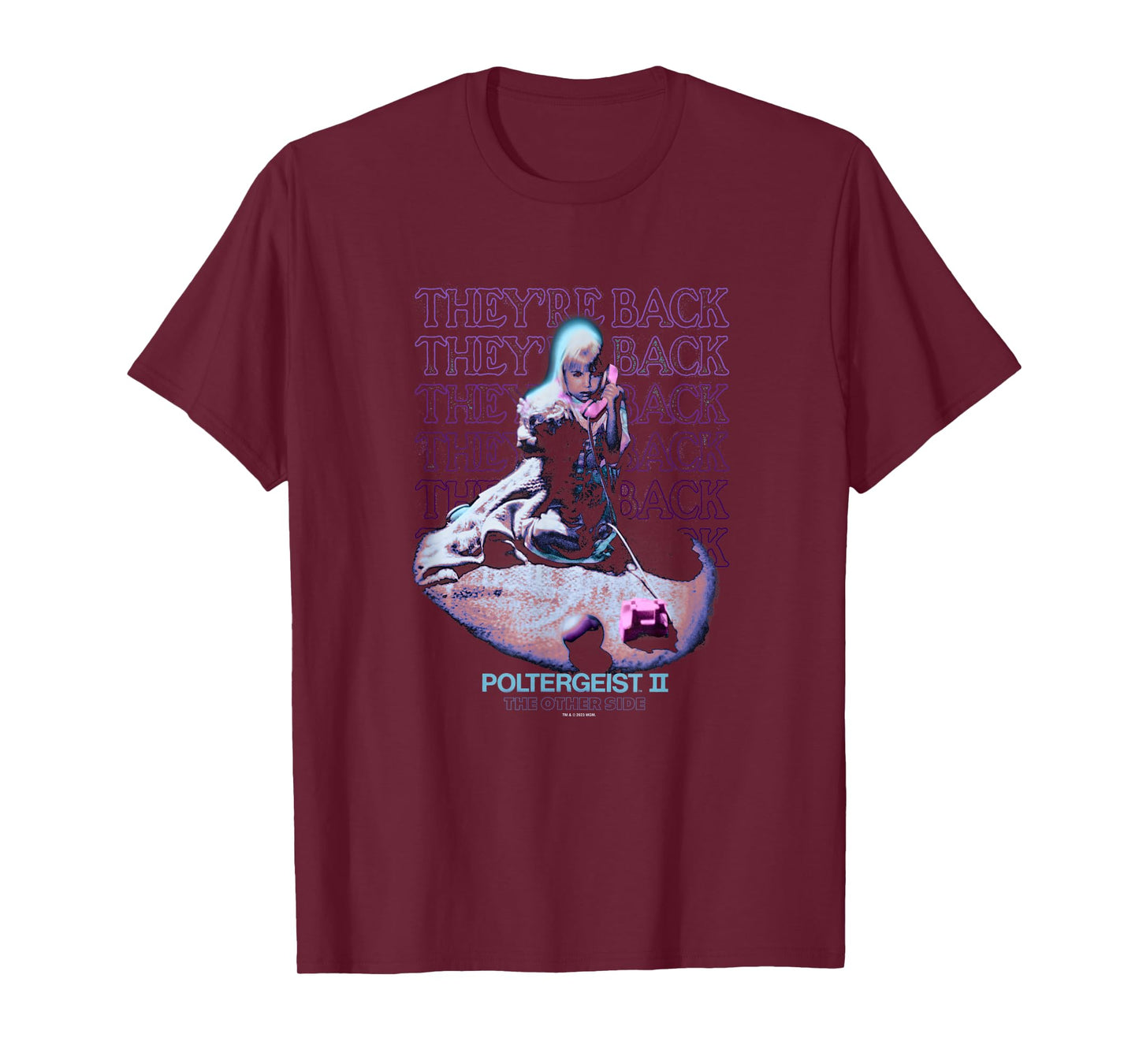 Poltergeist II Carol Ann They're Back Phone Call Halloween T-Shirt