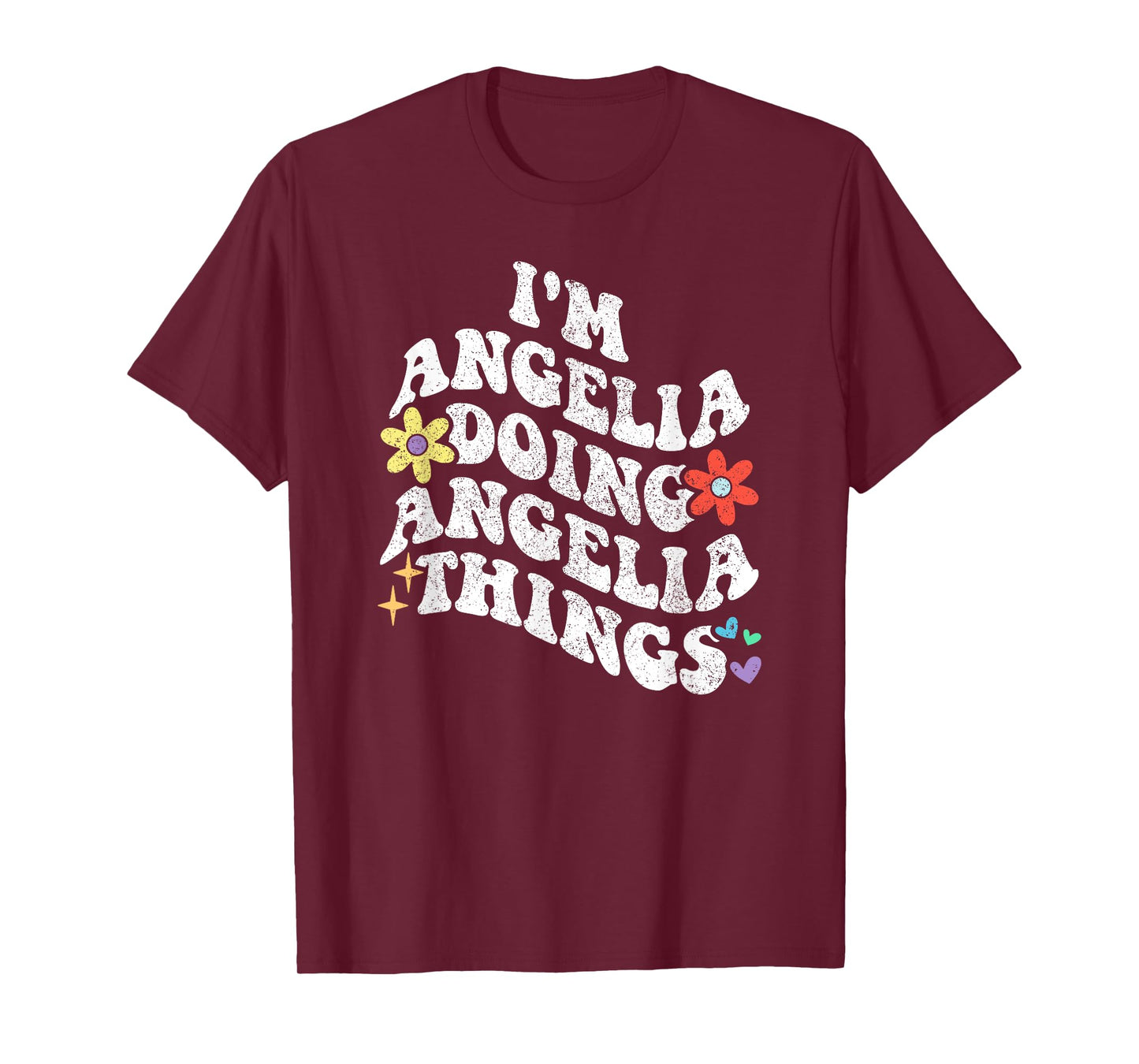 Retro Groovy Im ANGELIA Doing ANGELIA Things Funny Mother's T-Shirt