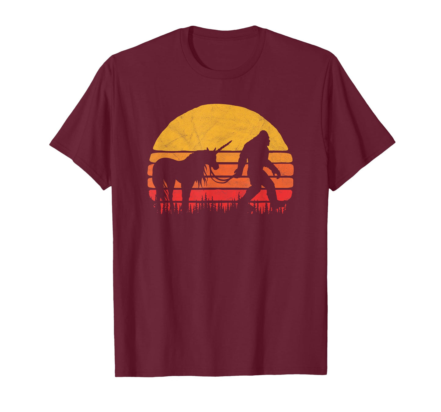 Funny Bigfoot / Sasquatch & Unicorn - Legends! T-Shirt