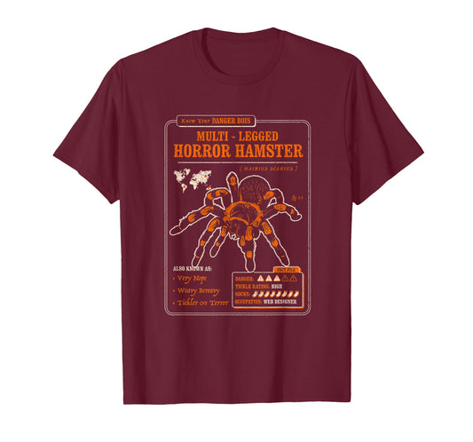 Know Your Multi Legged Horror Hamster (AKA Spider) Funny T-Shirt
