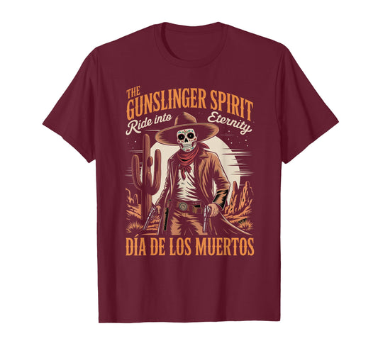 Cowboy Skeleton Día de Los Muertos T-Shirt