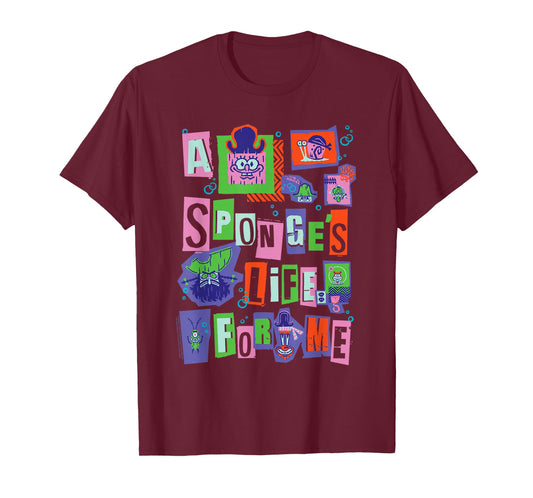The Spongebob Movie A Sponge's Life for Me Pirates Cartoon T-Shirt