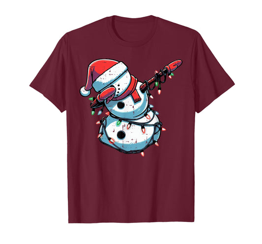 Christmas Dabbing Snowman Funny Xmas Boys Girls Kids Toddler T-Shirt