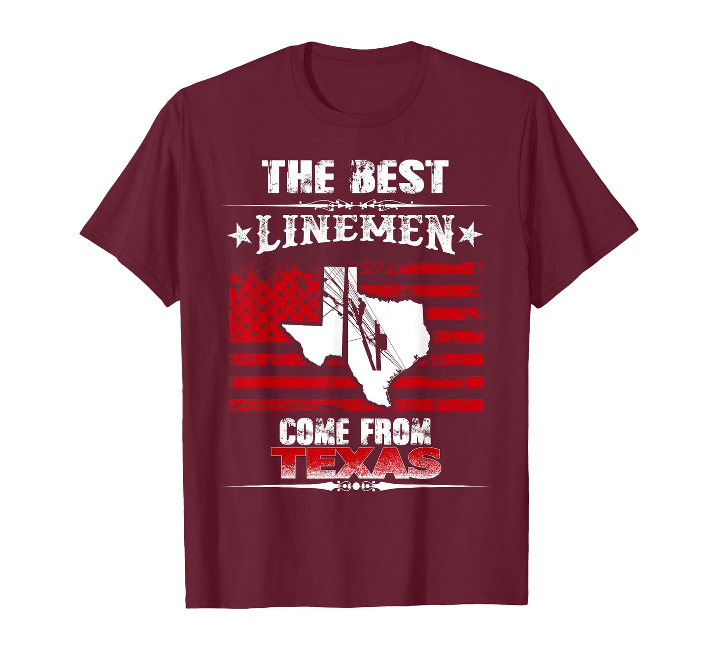 The Best Linemen Come From Texas Lineman T-shirt