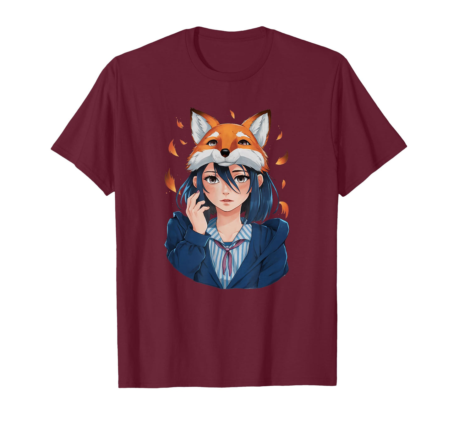Anime Girl Therian Fox Mask T-Shirt