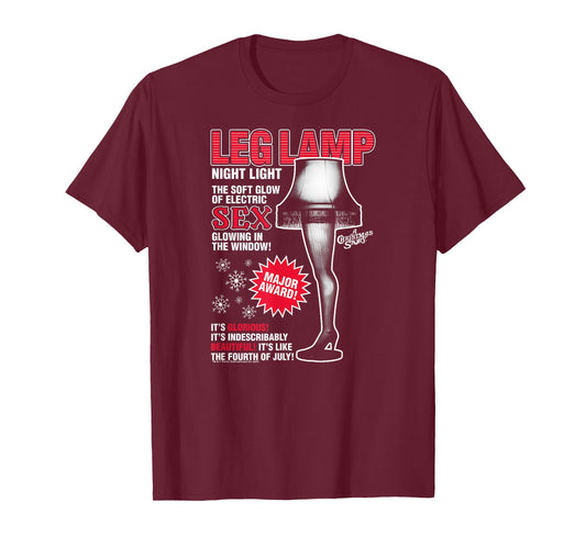 A Christmas Story Leg Lamp Vintage Ad Funny Holiday T-Shirt