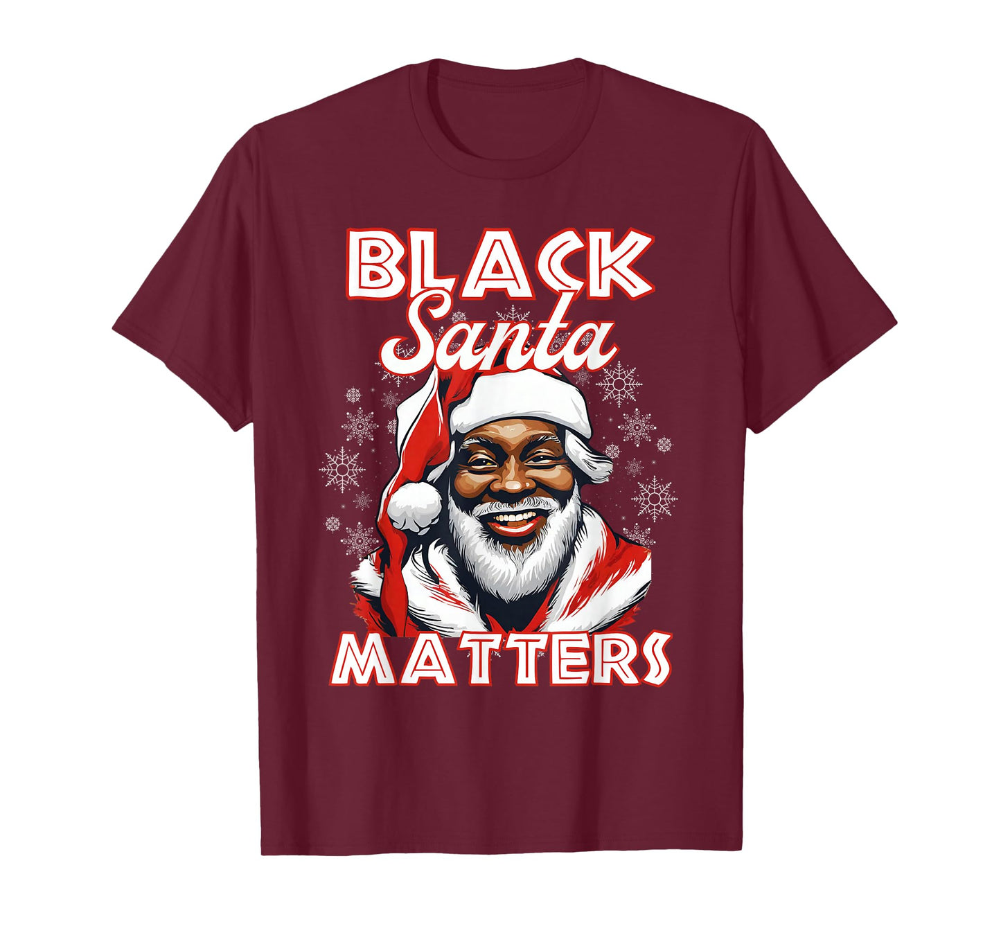 African American Santa Black Matters Christmas Pajama Family T-Shirt