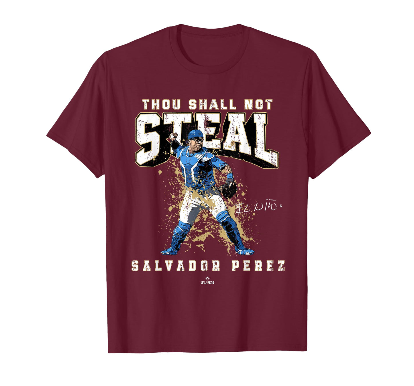 Thou Shall Not Steal Salvador Perez Kansas City MLBPA T-Shirt