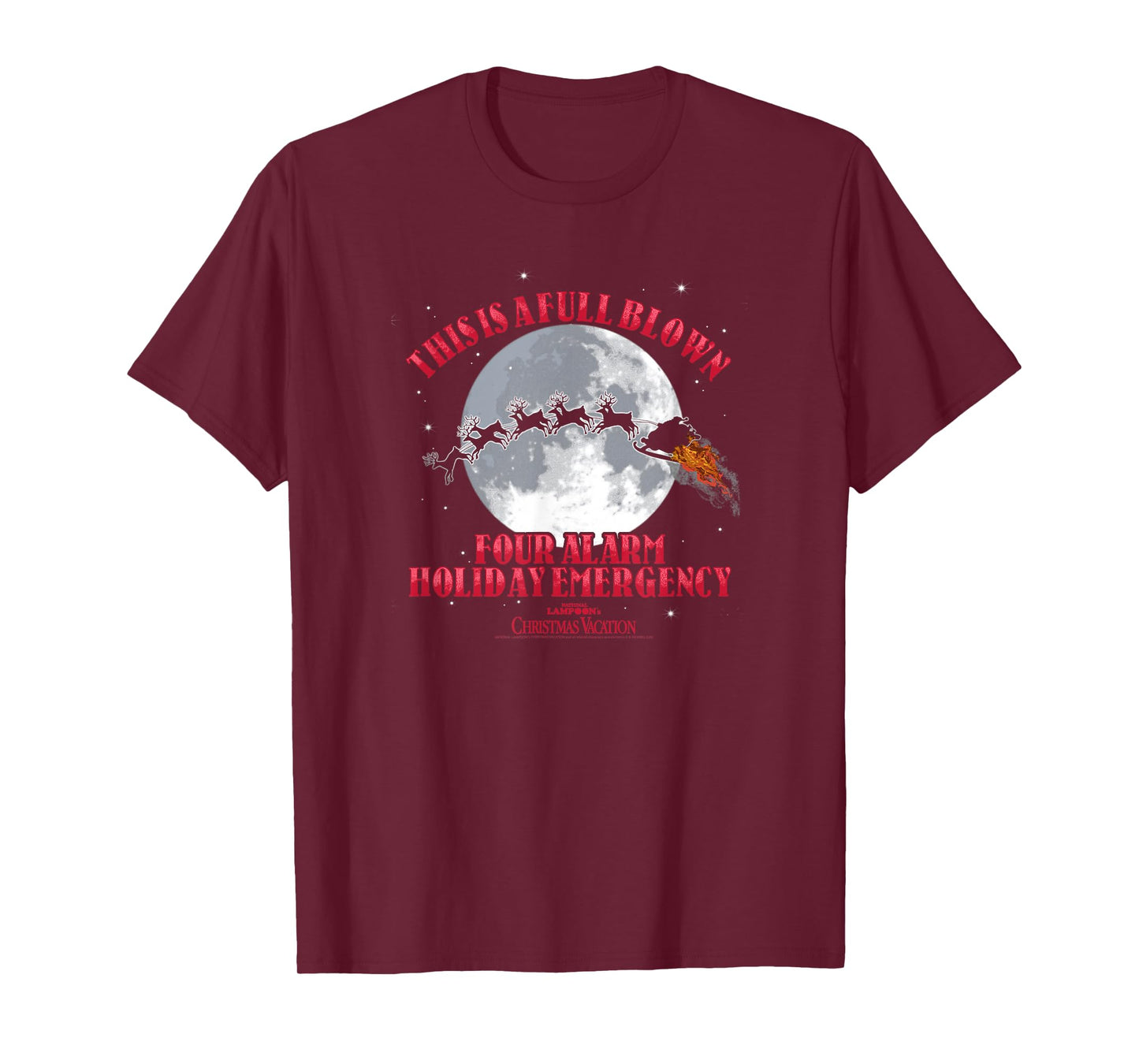 National Lampoon's Christmas Vacation 4 Alarm Santa Slay T-Shirt