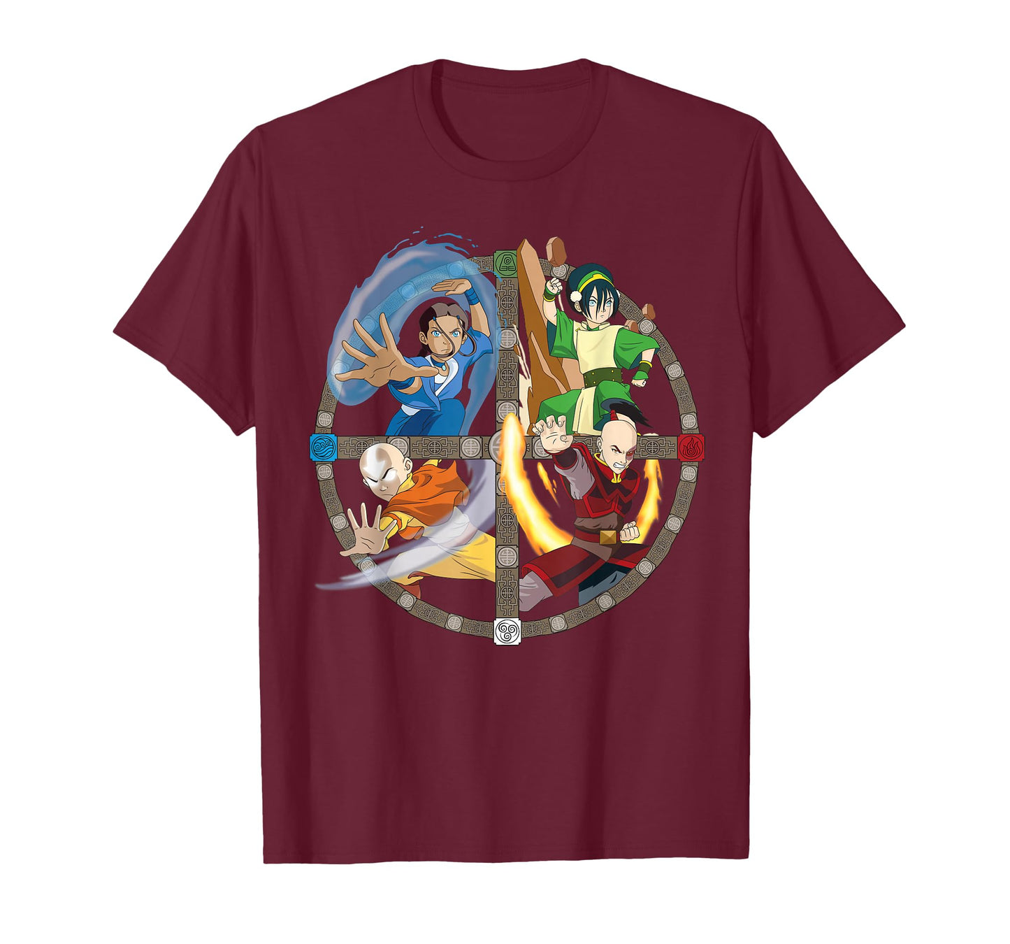 Avatar: The Last Airbender All Characters T-Shirt Small