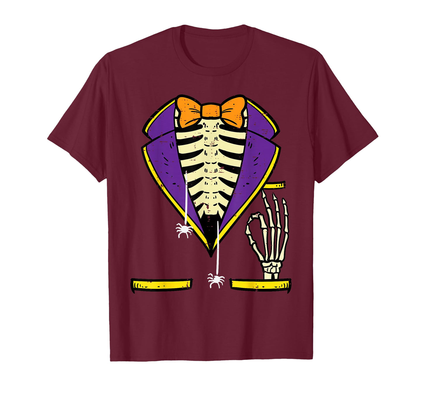 Halloween Tuxedo Skeleton Costume Men Boys Kids Toddler Men T-Shirt
