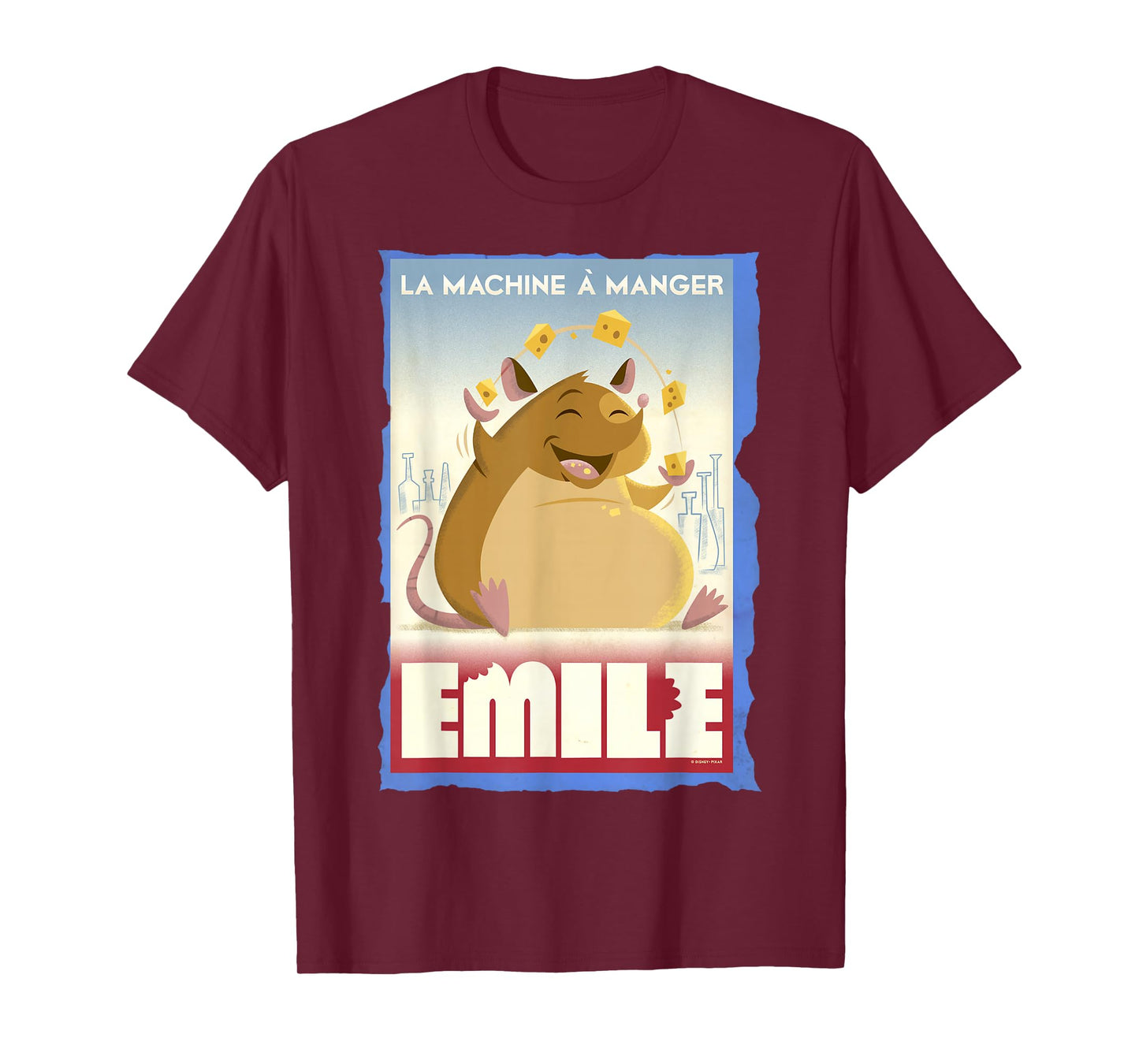 Disney Pixar Ratatouille Emile Eating Poster T-Shirt