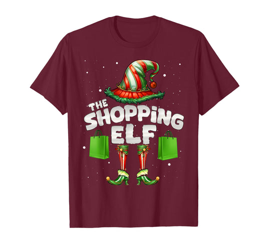 I'm The Shopping Elf Family Matching Group Christmas T-Shirt