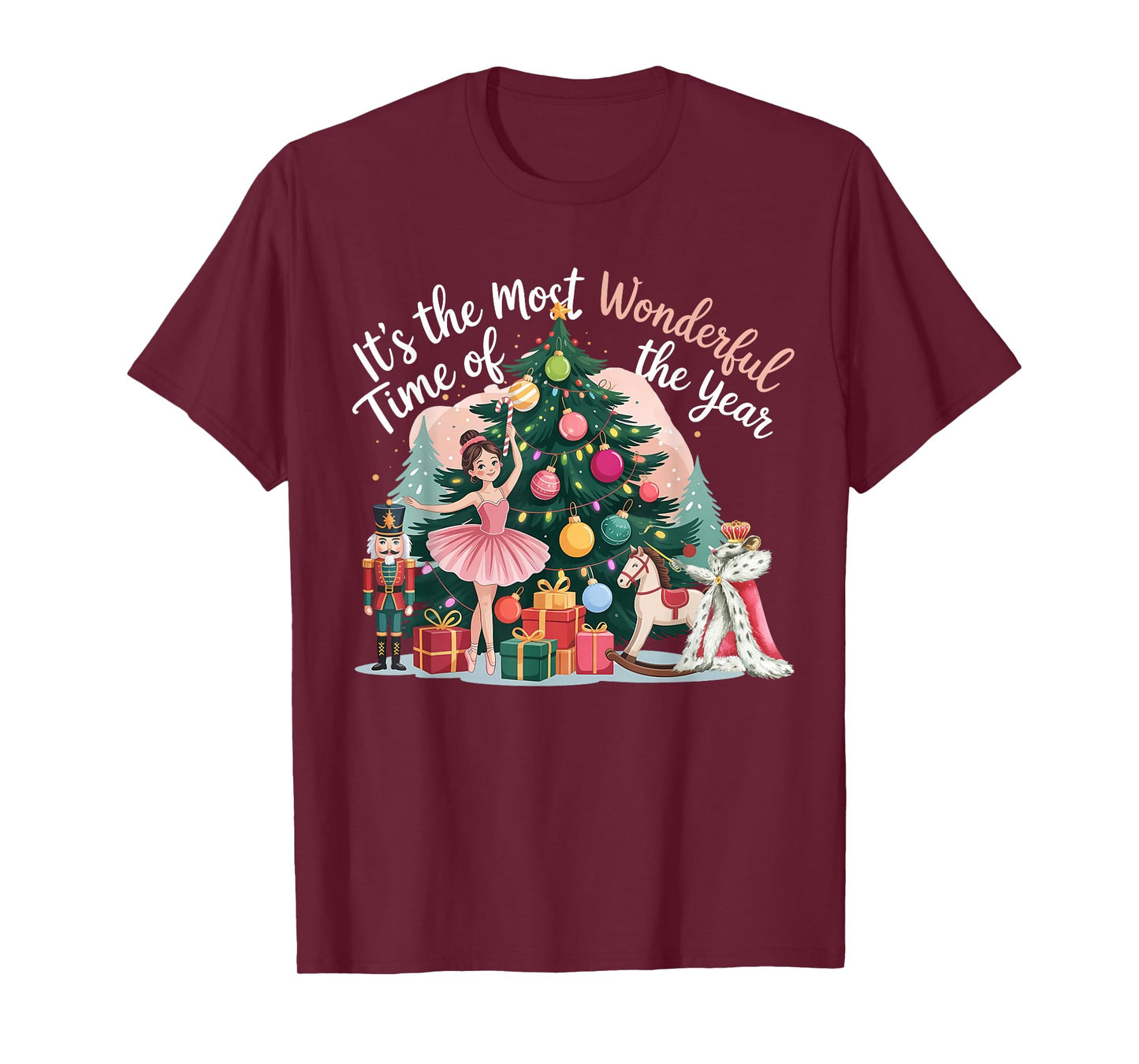 Let's Get This Party Crackin' Nutcracker Pink Christmas Xmas T-Shirt
