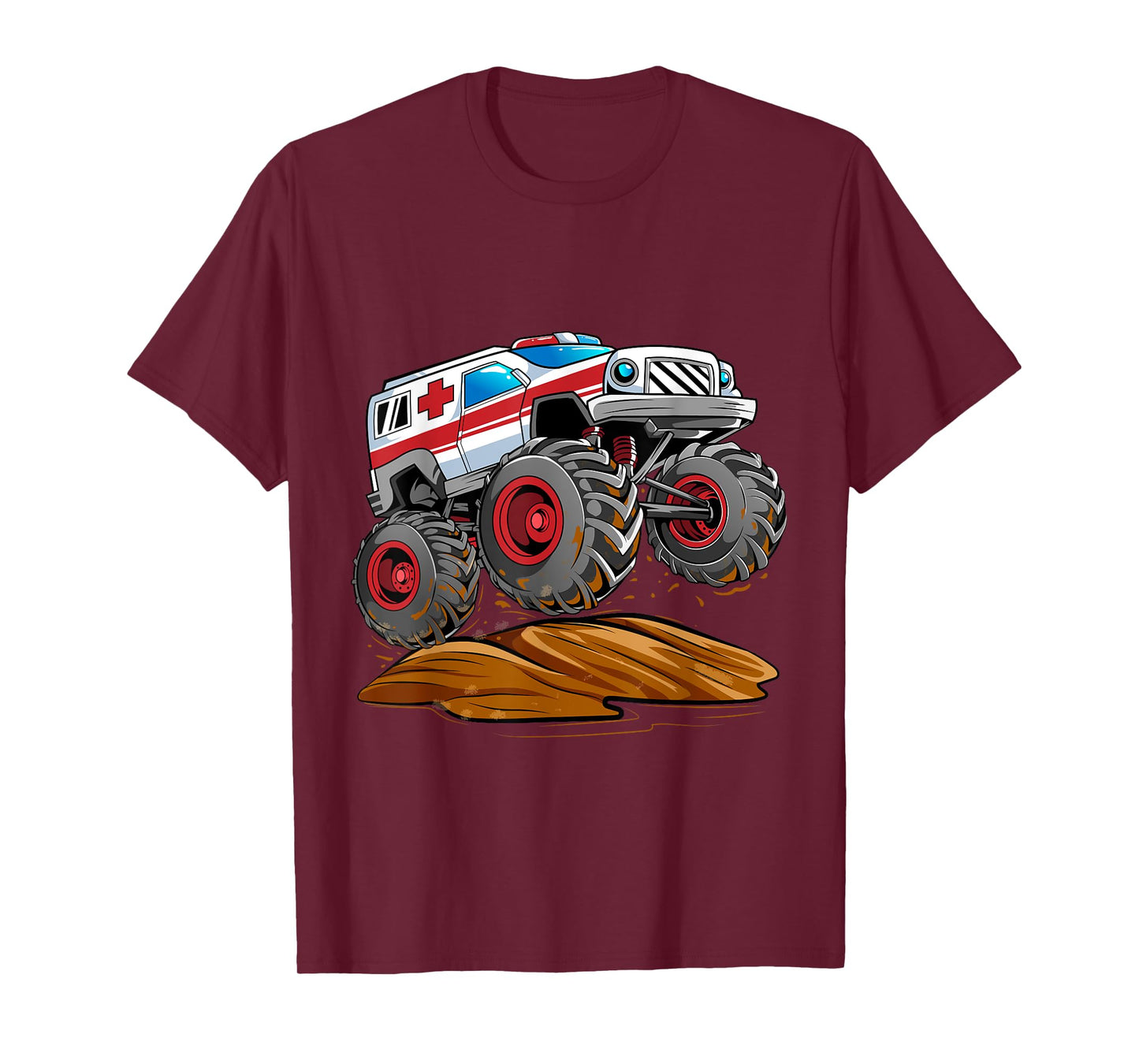 Monster Truck Ambulance Emergency Offroad Vehicles T-Shirt