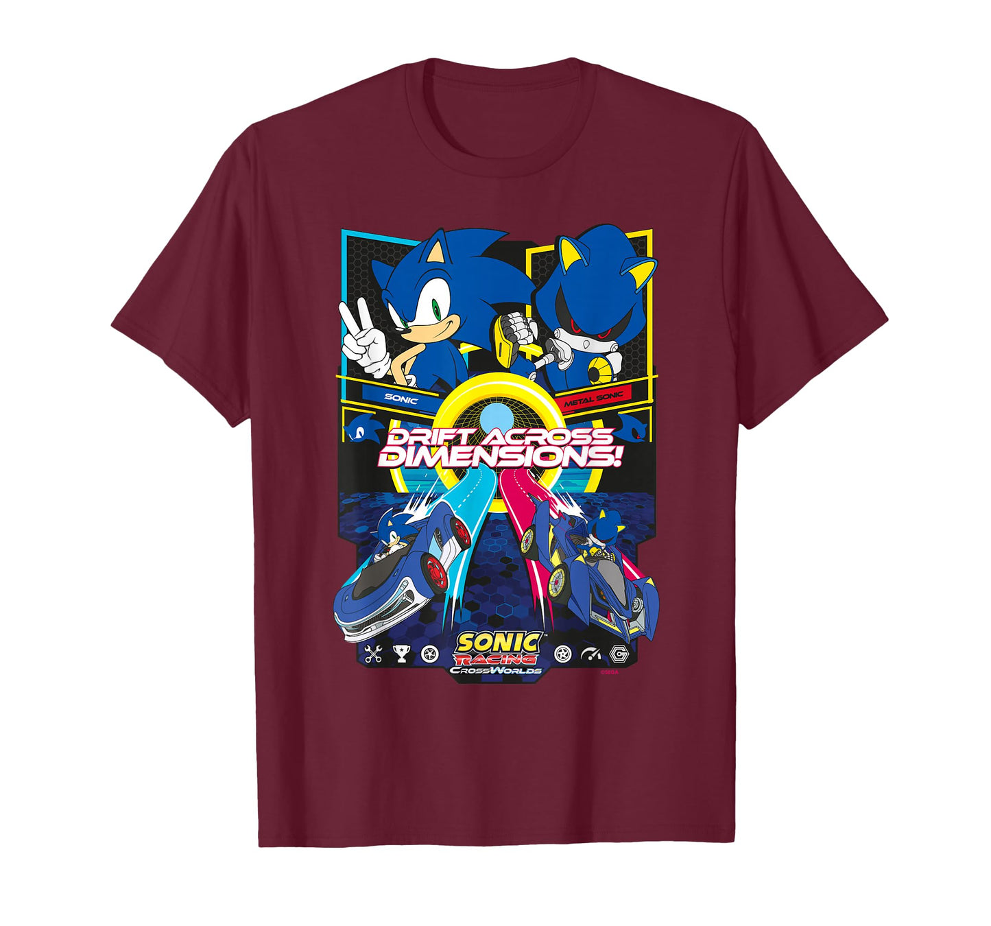 Sonic Racing CrossWorlds - Sonic VS Metal Sonic T-Shirt