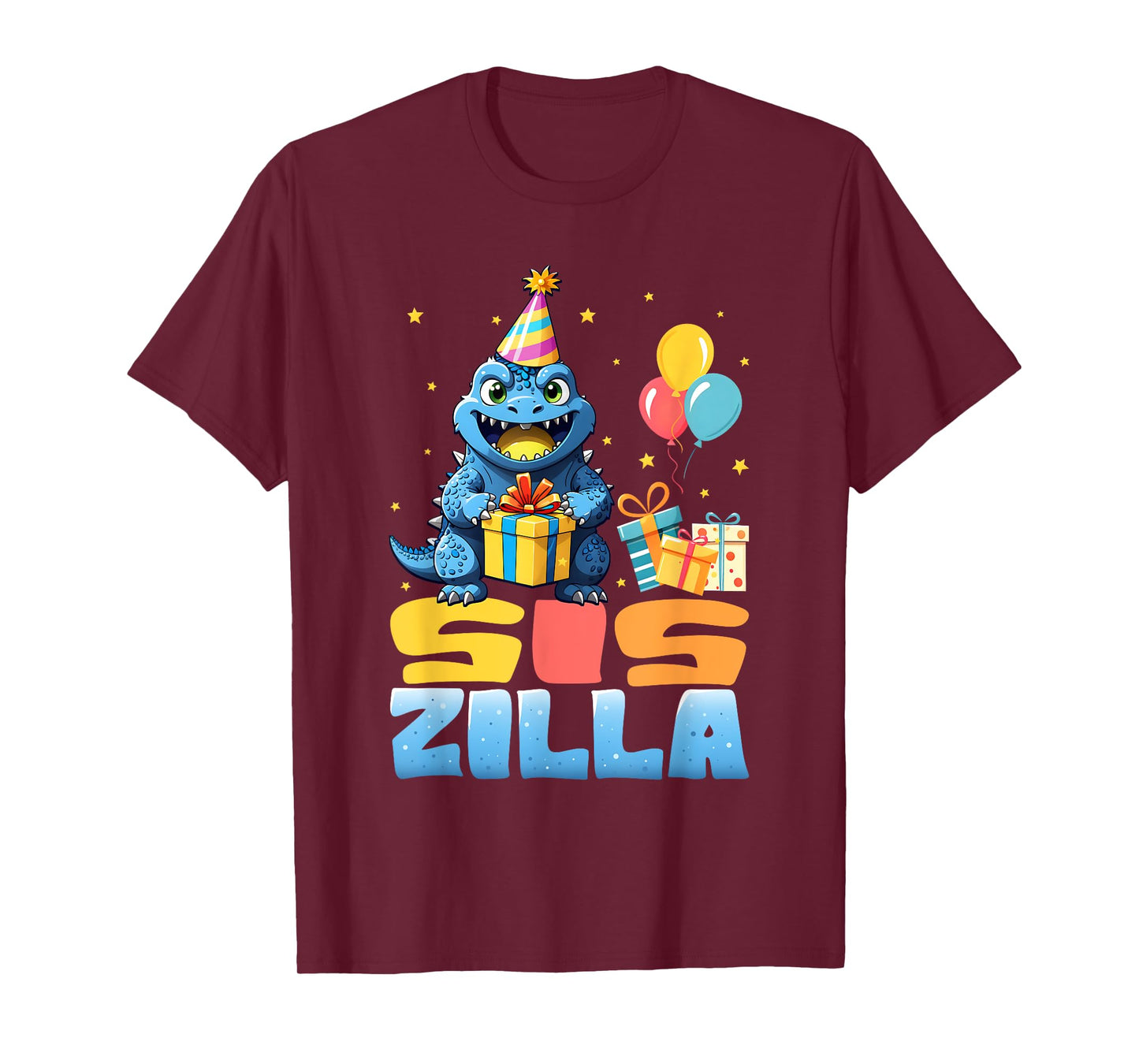 Siszilla Funny Monster Kaiju Family Matching Birthday Girls T-Shirt