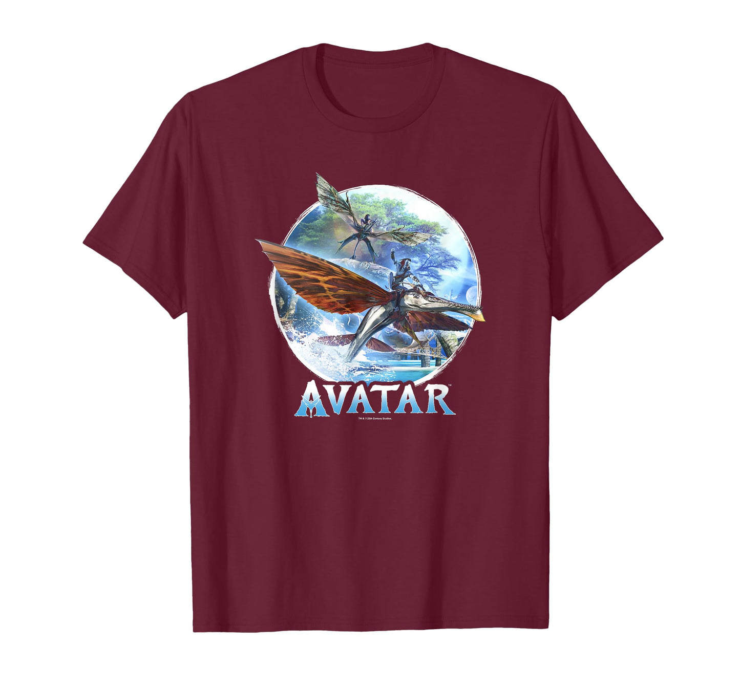 Avatar: The Way of Water Banshee Flight Water Circle T-Shirt