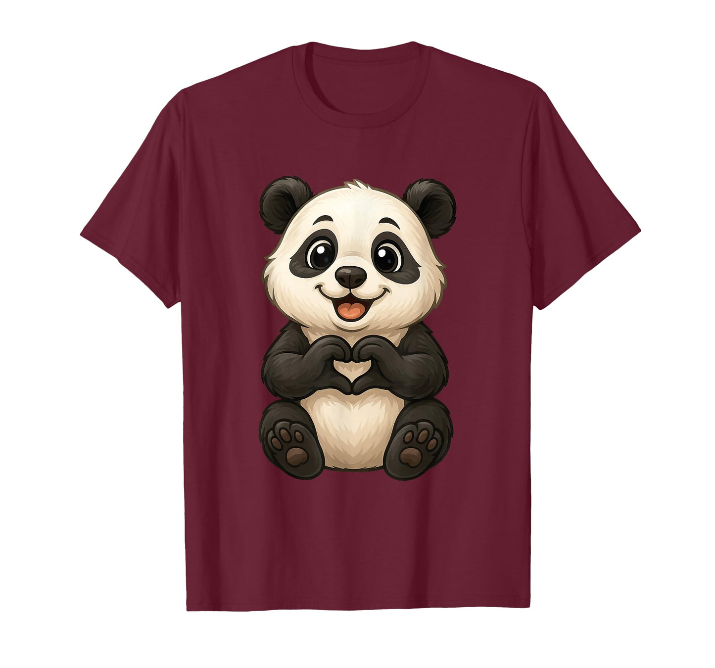 Panda with heart | Sweet panda bear with a heart symbol T-Shirt