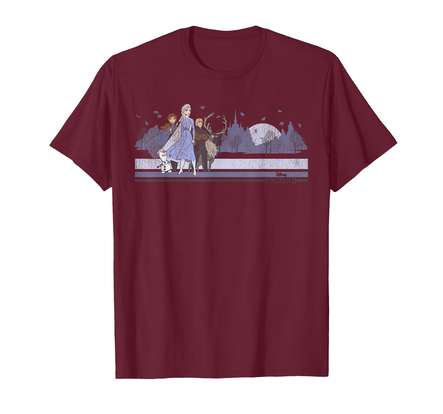 Disney Frozen 2 Group Distressed Poster T-Shirt