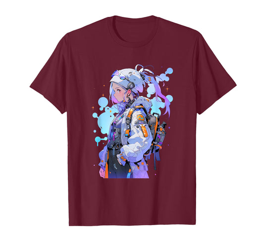 Anime Girl Anime Otaku Japanese Aesthetic | Cyberpunk T-Shirt