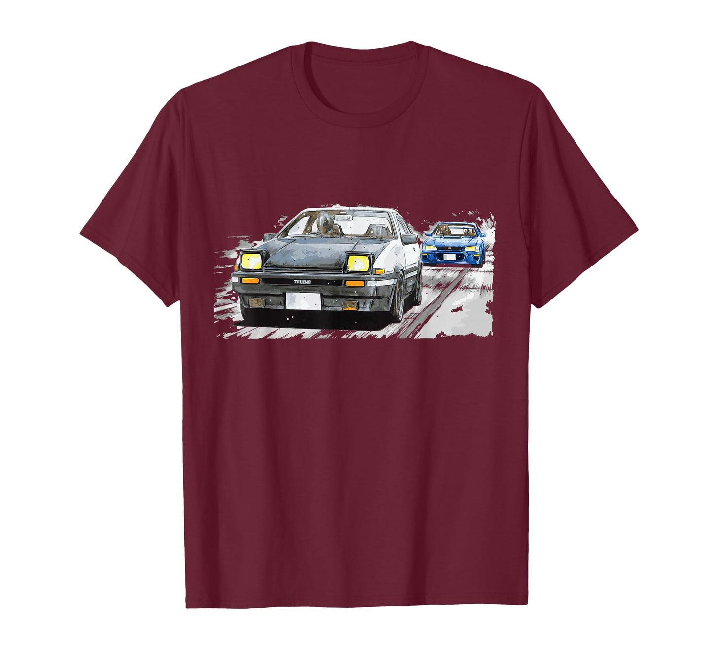 JDM Car Street Drift Race - 86 VS gc8 version 5 anime rally T-Shirt