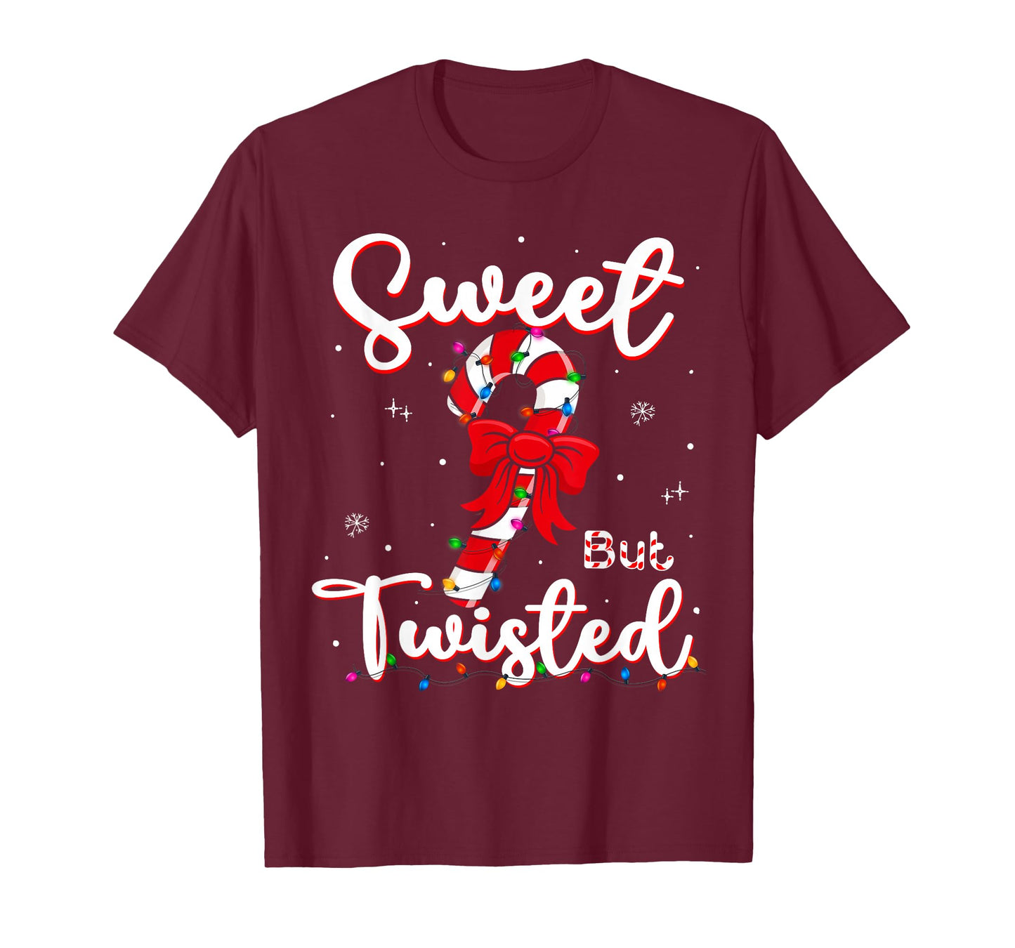 Sweet But Twisted Funny Christmas Candy Cane Xmas Holiday T-Shirt