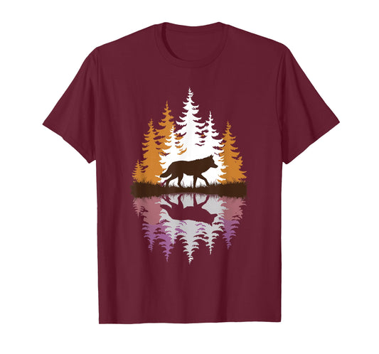 Cool Wolf Art for Men Women Howling Wolf Wolves Lover T-Shirt