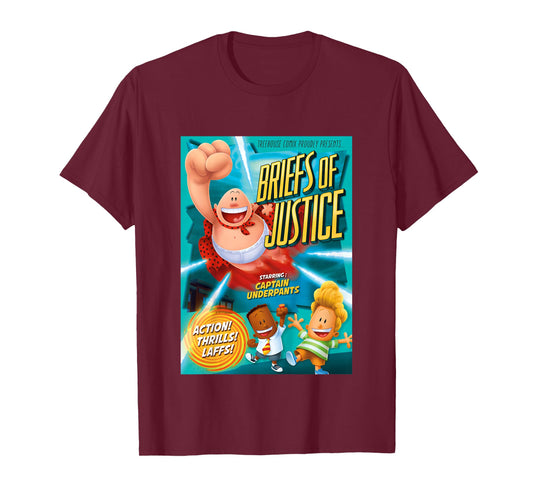 DreamWorks Captain Underpants Comic Book Cover T-Shirt T-Shirt
