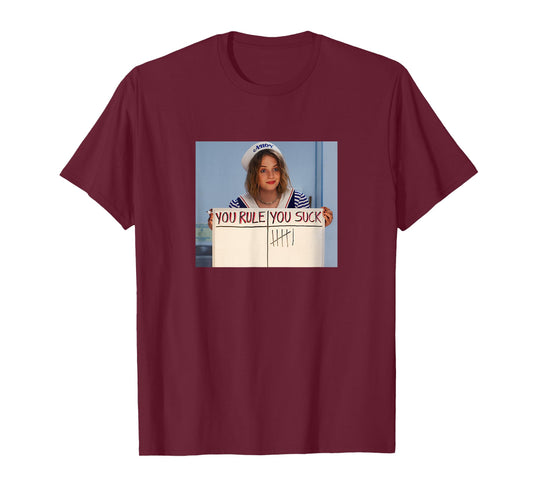 Stranger Things Robin You Rule You Suck Movie Scene Frame T-Shirt