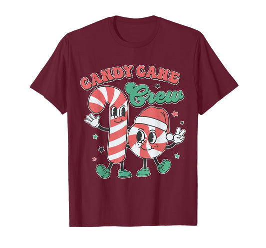 Candy Cane Crew - Funny Christmas Holiday Men Women T-Shirt