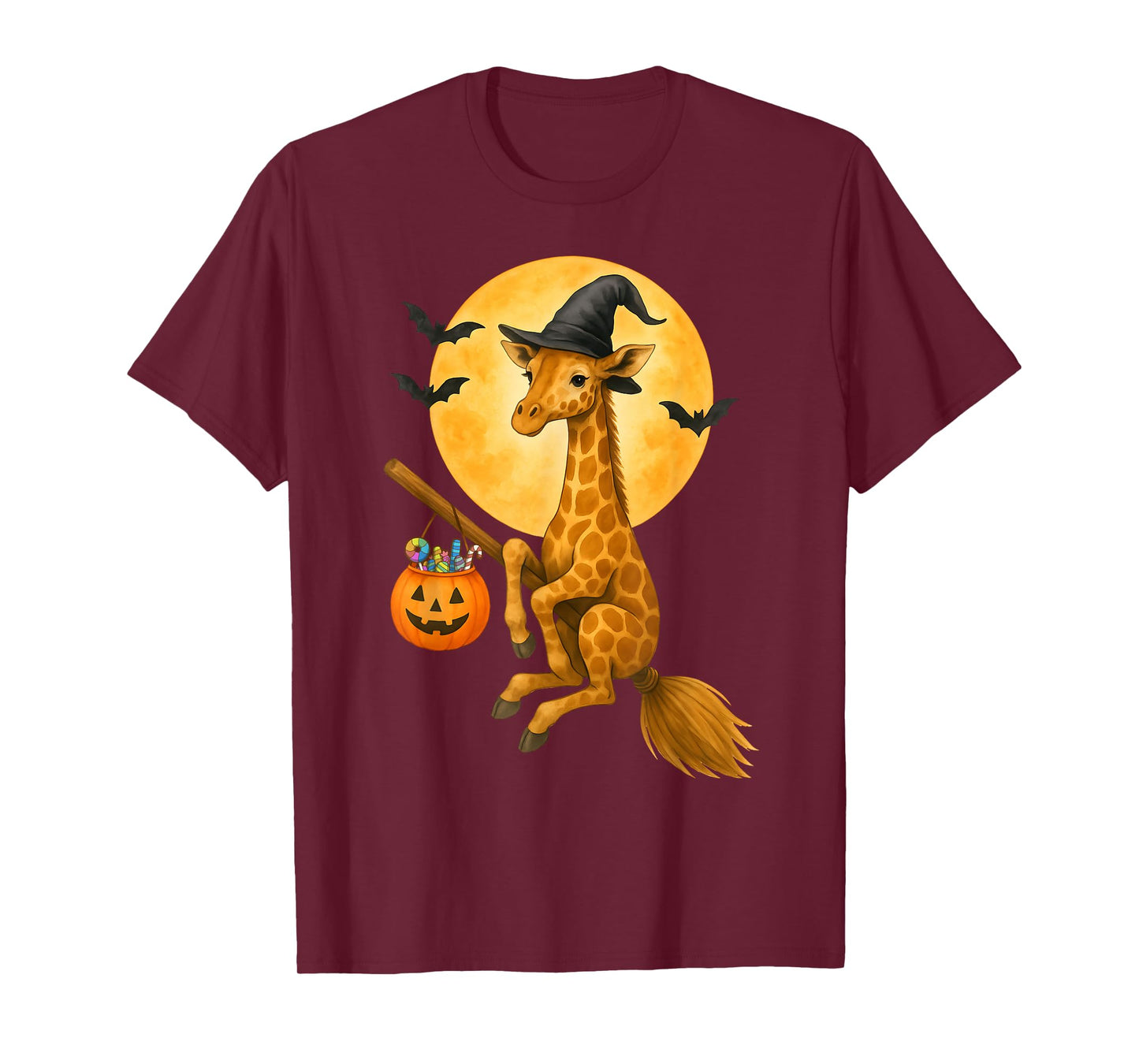 Giraffe Costume Halloween Boo Ghost for Men Women Kids T-Shirt