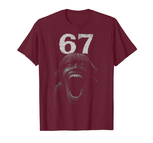 Halloween 67 SCP Horror Face Scary Costume Shirt Horror 6 7 T-Shirt