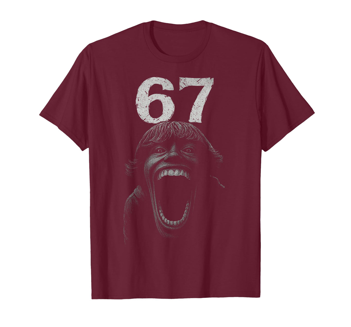 Halloween 67 SCP Horror Face Scary Costume Shirt Horror 6 7 T-Shirt