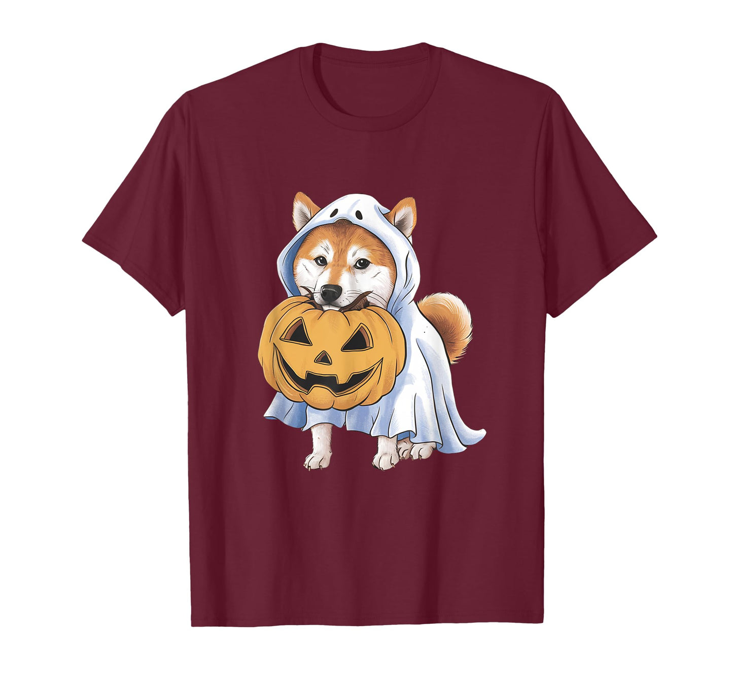Shiba Inu Ghost Dog Halloween T-Shirt