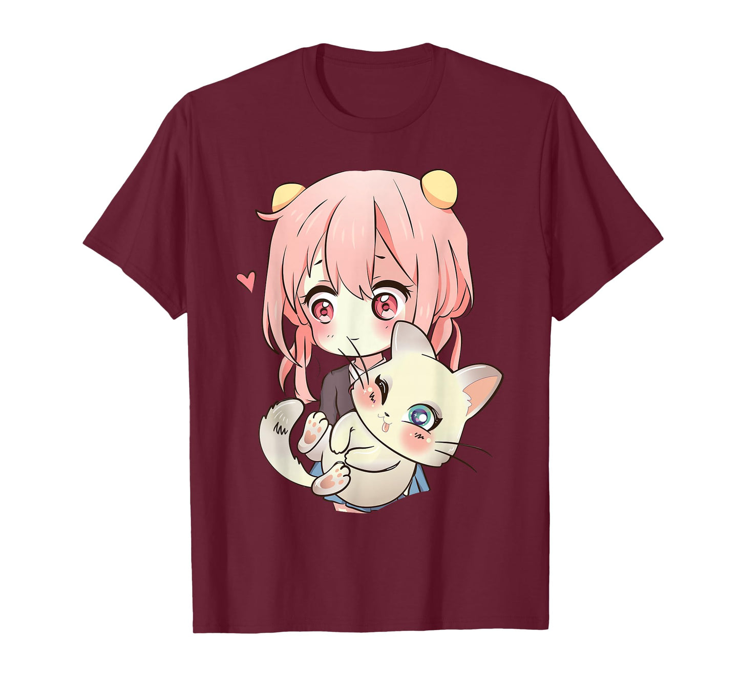 Anime and Cats Lover for Teen Manga Kawaii Graphic Otaku T-Shirt