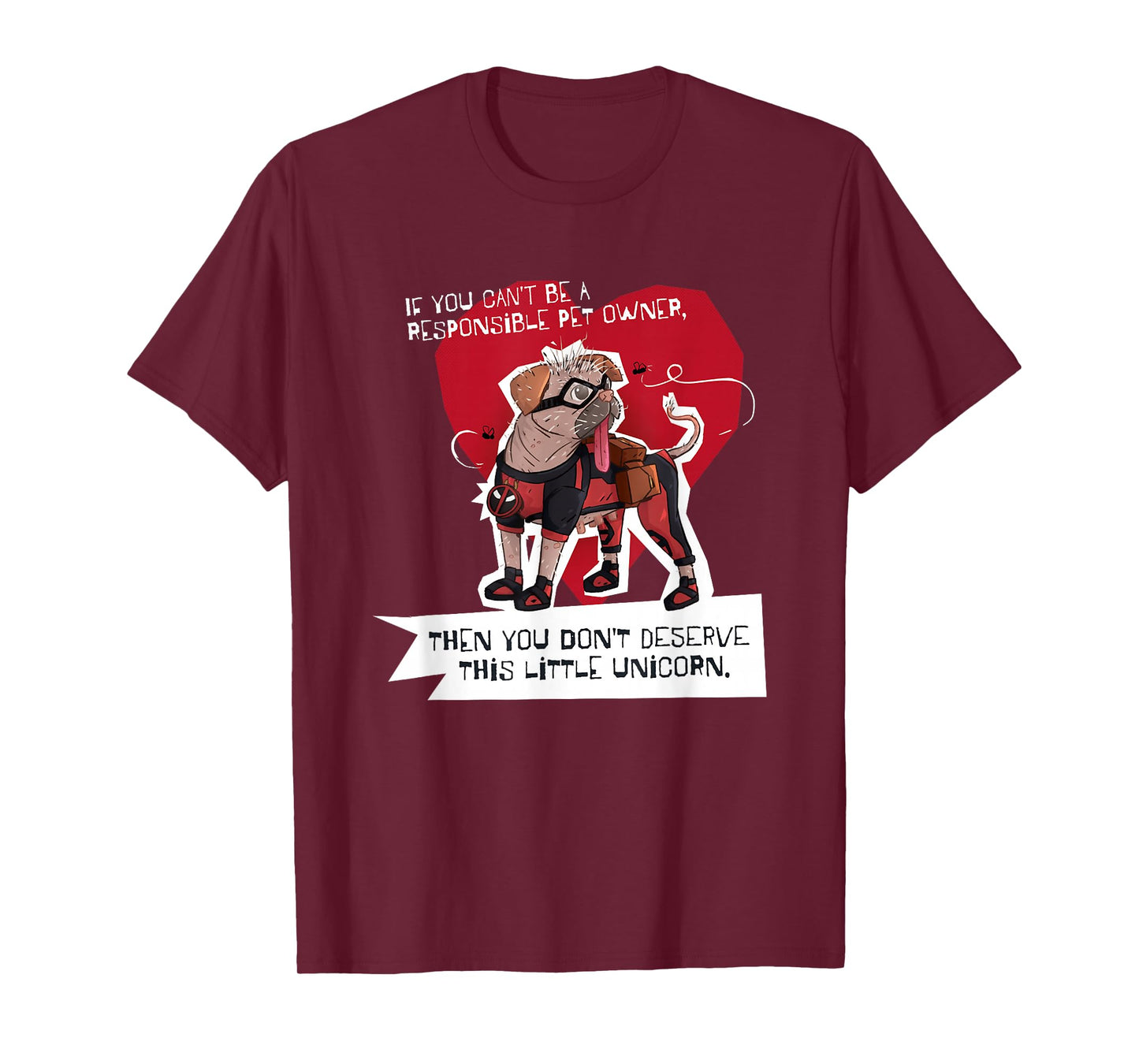 Marvel Deadpool & Wolverine Dogpool This Little Unicorn Logo T-Shirt