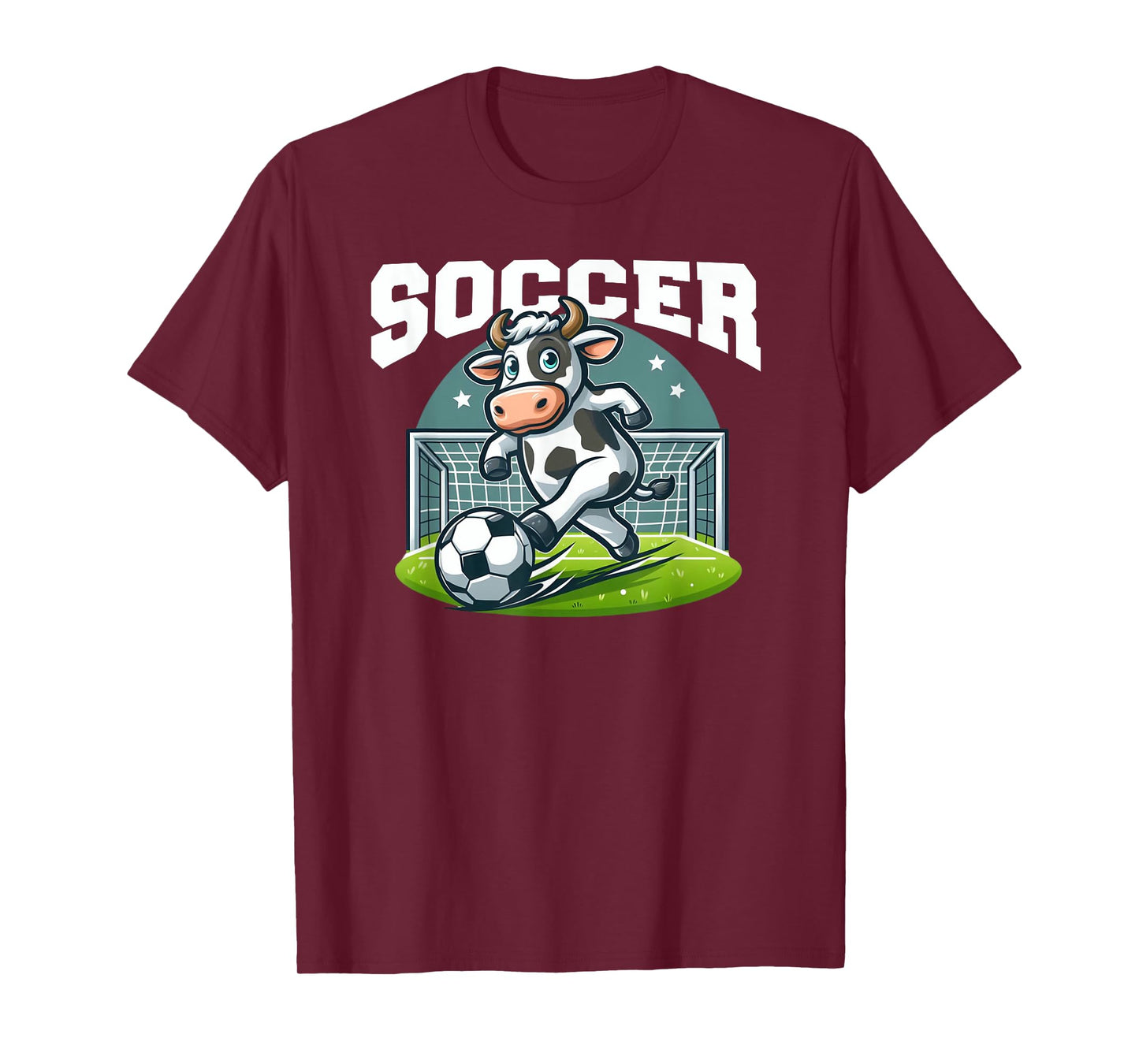 Soccer Cow Playing Soccer Games T-Shirt