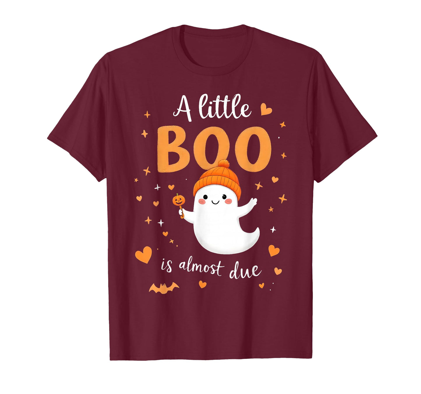 A Little Boo is Almost Due Halloween Pregnancy Cute T-Shirt