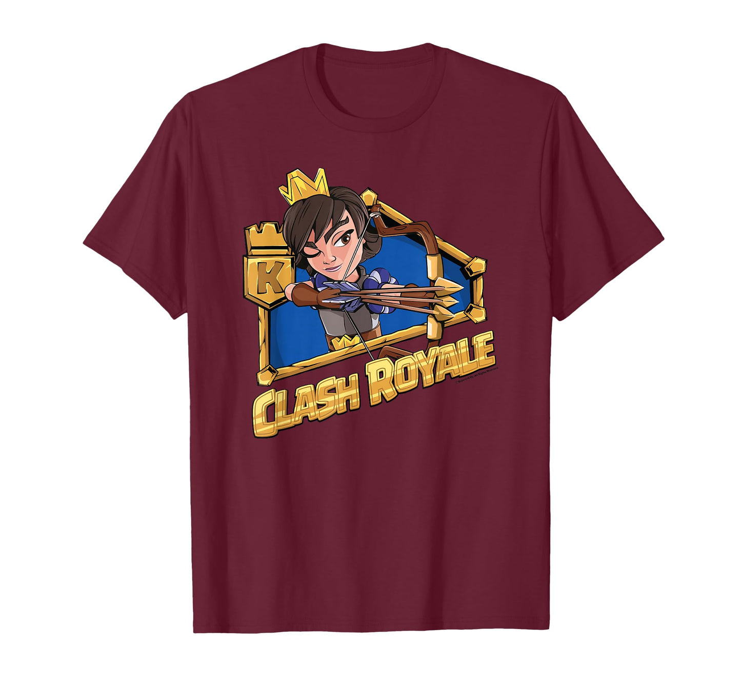 Clash Royale Tower Princess Shooting Arrows Logo T-Shirt
