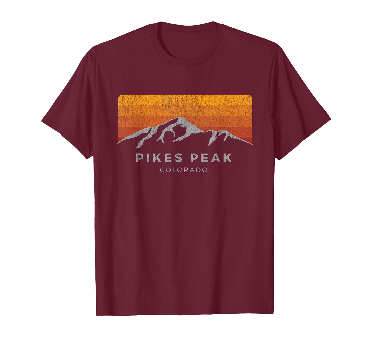 Distressed Colorado Pikes Peak T Shirt: Summer Edition Men Women T-Shirt