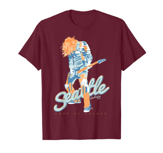 90's Seattle City Grunge Music & Travel T-Shirt