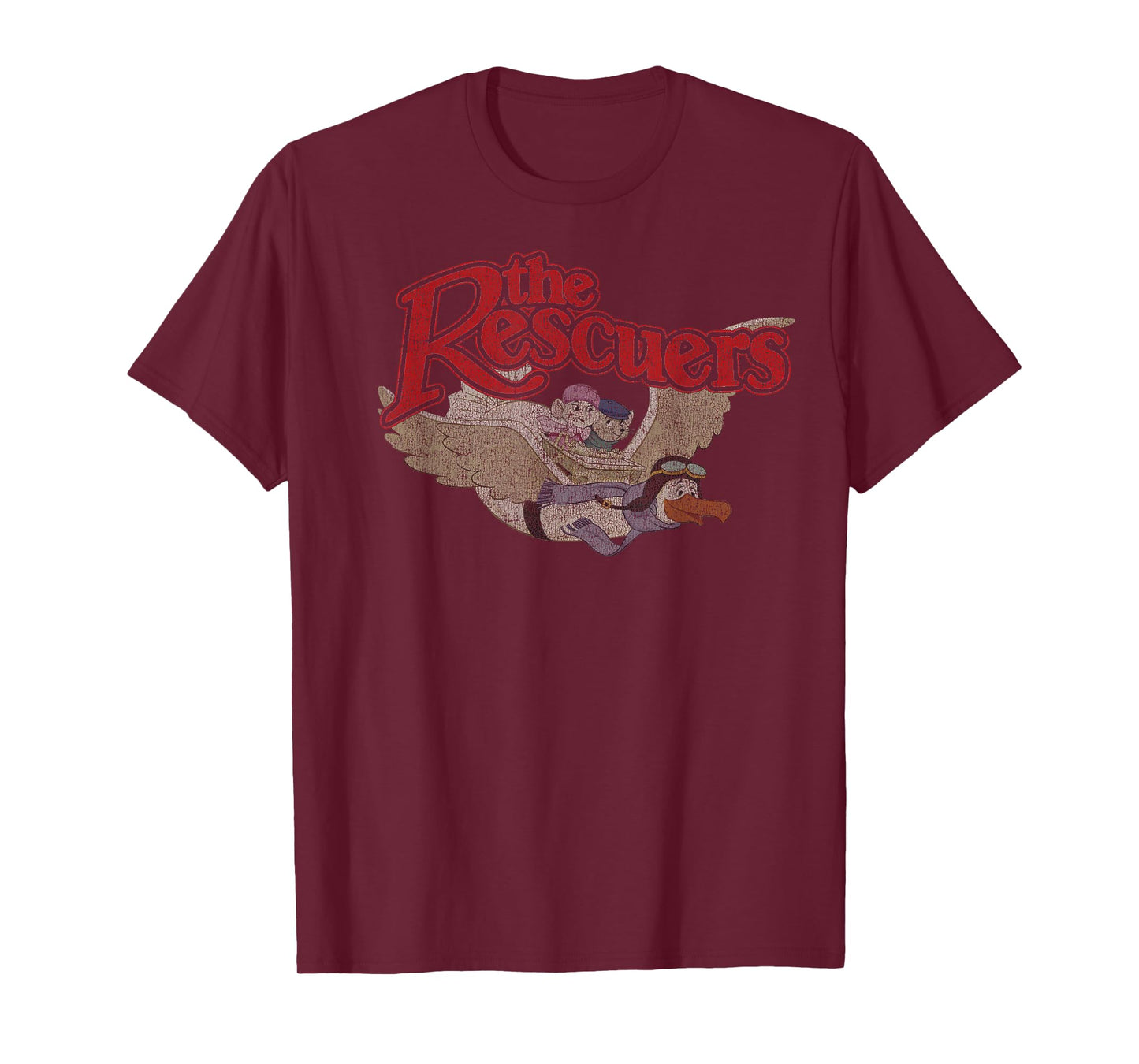 Disney The Rescuers Down Under Group Shot Movie Logo T-Shirt