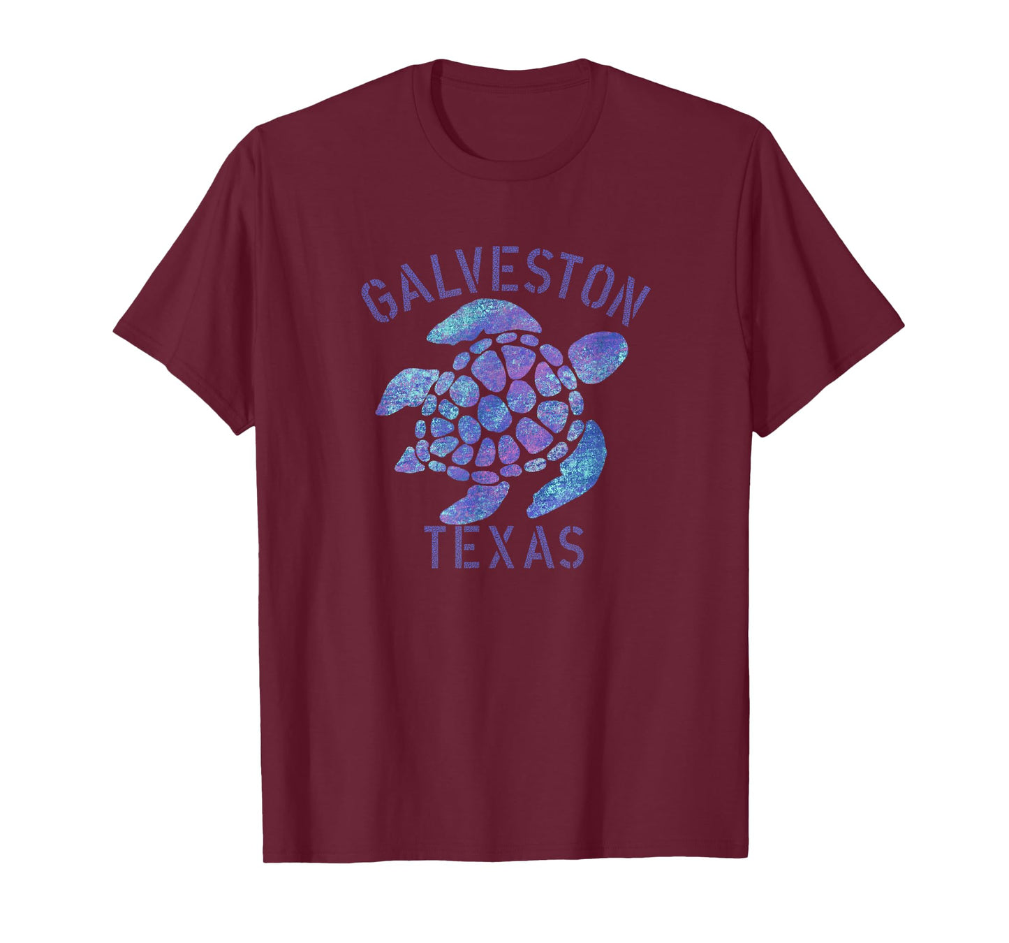 Galveston, TX Beach Design / Tribal Turtle Gift T-Shirt