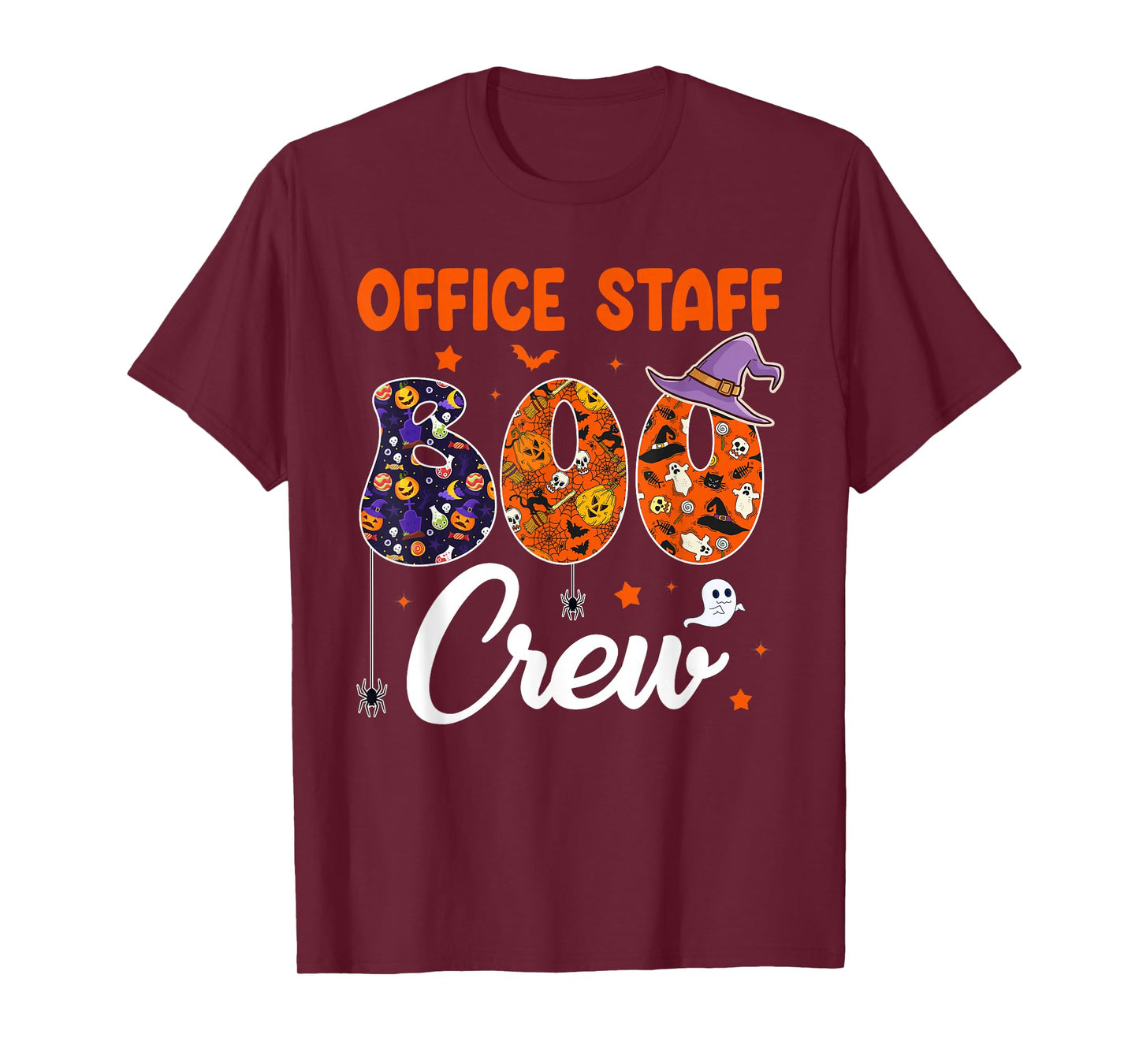 Office Staff Boo Crew Funny Halloween Matching Costume T-Shirt